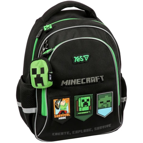 Фото - Рюкзак школьный YES S-115M Minecraft Mode (550298)
